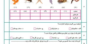 آزمون علوم درس11چهارم